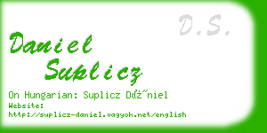 daniel suplicz business card